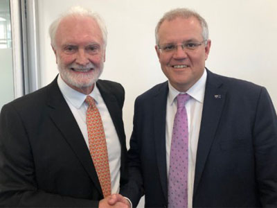 Gerard Murray meets Prime Minister Scott Morrison