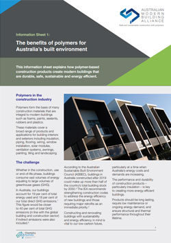 The benefits of polymers for Australia’s built environment